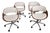 Mid 20th Century Attributed to Norman Cherner for Cherner Chair Company Walnut & White Leather Task Chair For Sale