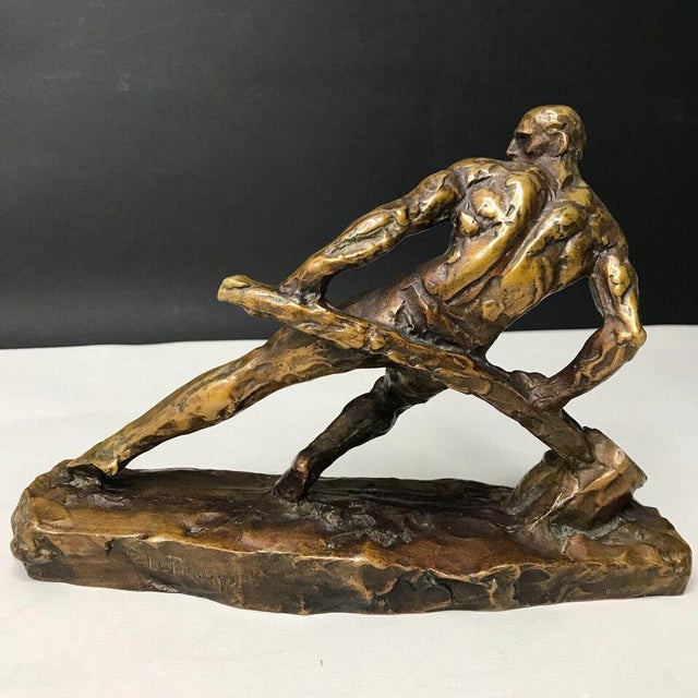 Le Faguays, Sailor Pilot, Bronze For Sale - Image 4 of 9