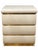 Wood Millennium Cream Postmodern Dresser and Two Nightstands With Asymmetrical Mirror For Sale - Image 7 of 14