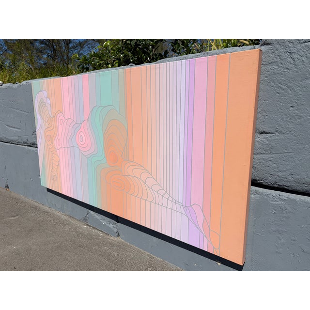 Modern Painting of Nude Female, 1982, Acrylic Over Canvas For Sale In Miami - Image 6 of 13