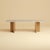 Lounge Table in Roman Travertine and Oak by Lebanto For Sale - Image 4 of 4