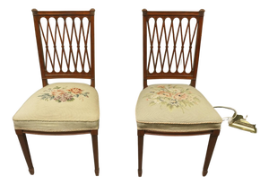 Arts and Crafts Walnut Hall Chairs, 1890, Set of 2