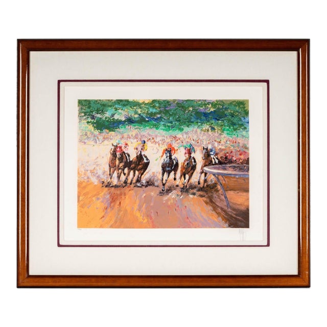 Mark King "Into the Stretch" Serigraph Edition 195/295 - Signed in Pencil. For Sale