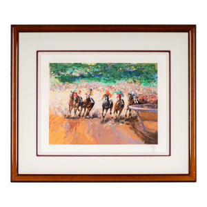 Mark King "Into the Stretch" Serigraph Edition 195/295 - Signed in Pencil.
