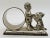 Victorian Antique Meriden Britannia Silver Plated Napkin Holder Girl With Dog For Sale - Image 3 of 10