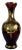 Glass Murano Tre Fuochi 24k Gold Floral Ruby Art Glass Vase For Sale - Image 7 of 16