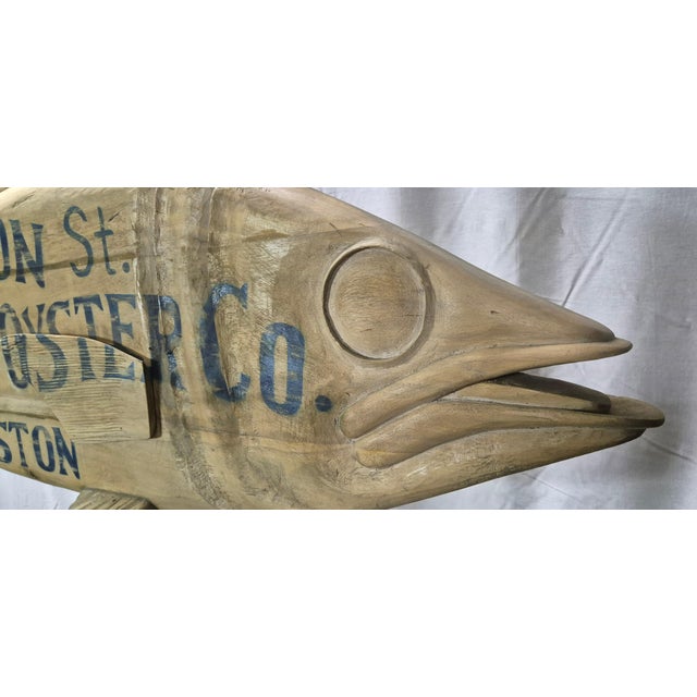 Carved Tuna Fish Trade Sign For Sale - Image 4 of 12