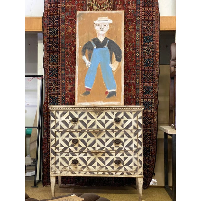 Antique English Painted Chest of Drawers/Dresser For Sale - Image 11 of 12