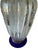 Livio Seguso, Seguso Murano Italian Art Glass Cobalt Gold Aventurine Footed Vase Sculpture For Sale - Image 17 of 18