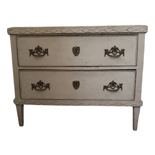 Danish Two Drawer Painted Commode, 1920s For Sale