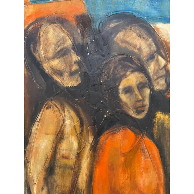 Charles Alston 1957 Large Oil on Masonite Figurative Painting For Sale - Image 4 of 10