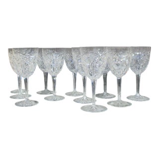 Baccarat Lagny Clear Crystal Water Glass -A Set of 11 For Sale