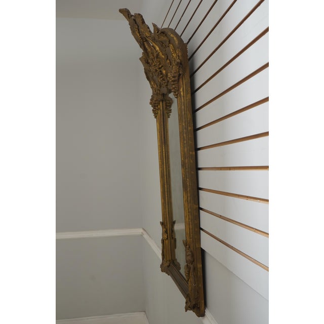 Age: C.1880-1890 Details: Original Distressed Mirror Glass High Quality Construction Wine Grape Vine Carved Details Old...