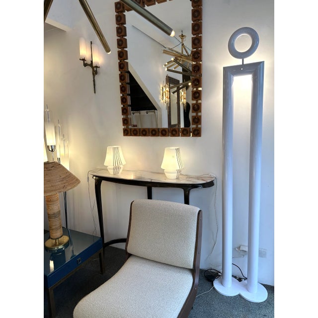 Pair of Metal Floor Lamps Boy and Girl by Remo Buti for Neofos. Italy, 1980s For Sale - Image 10 of 12