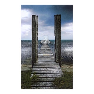 Gray Horizon & Pier Photograph For Sale