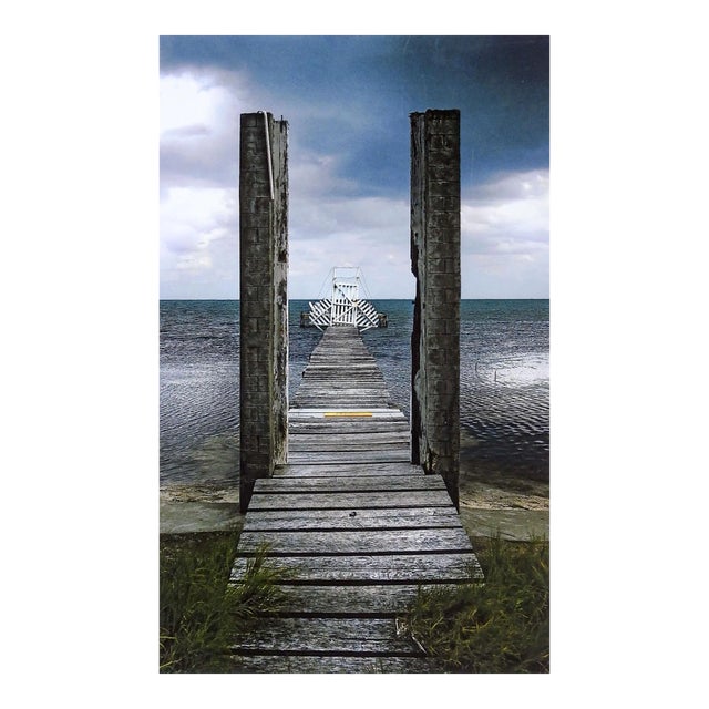 Gray Horizon & Pier Photograph For Sale