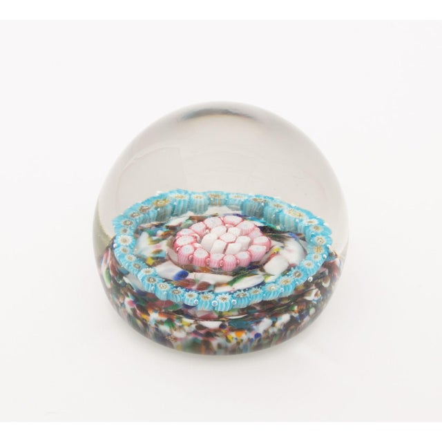 Collection of Seven Collection of Murano and French Millefiori Glass Paperweights For Sale - Image 10 of 16