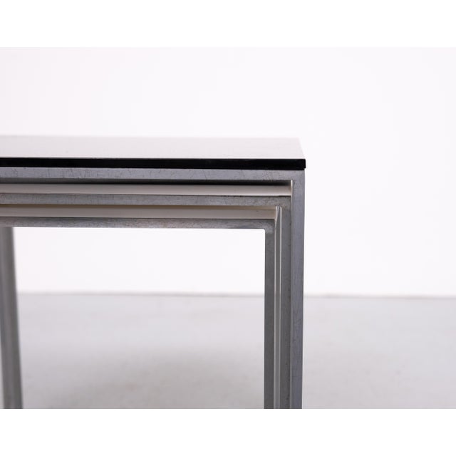 Model PK-71 Nesting Tables by Poul Kjærholm for E. Kold Christensen, 1950, Set of 3 For Sale - Image 9 of 13
