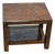 1970s John Widdicomb Burl Wood Smoked Glass Side End Table For Sale