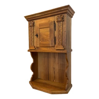 Oak Liquor Cabinet, 1950s For Sale