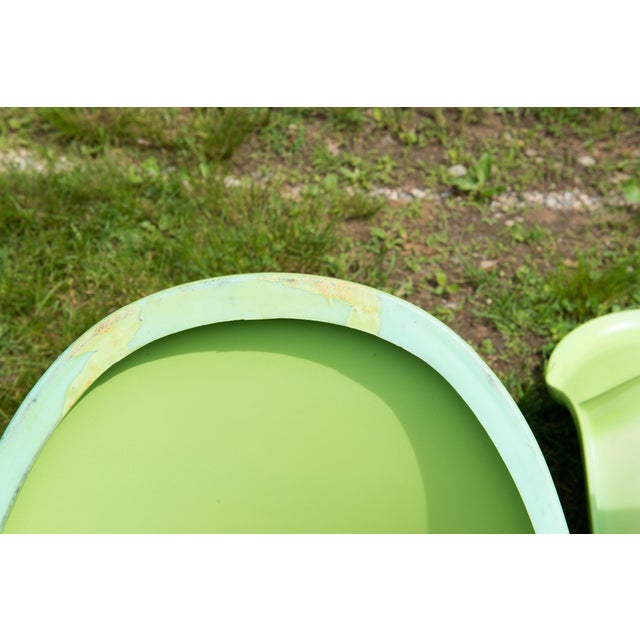 Panton Classic Chairs in Lime Green - A Pair For Sale - Image 12 of 13