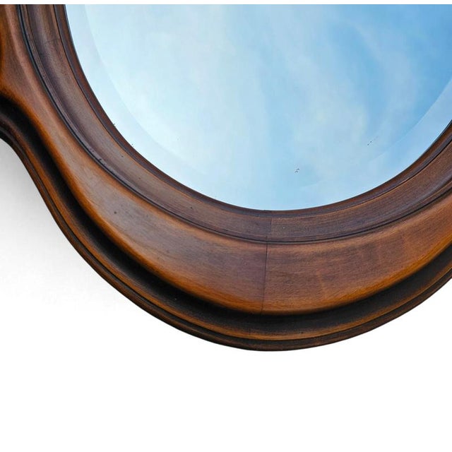 Vintage Oval Mirror, 1960s For Sale - Image 5 of 8