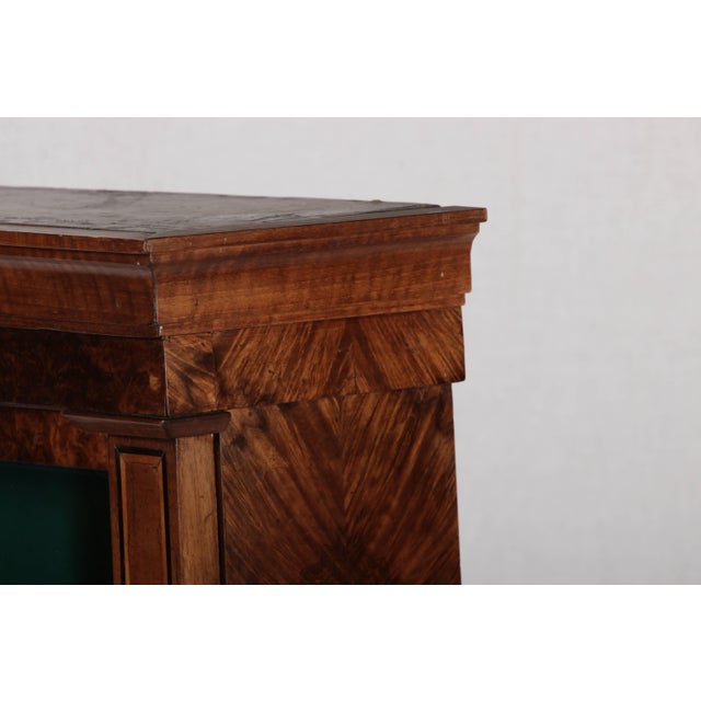 Small Antique Hanging Display Cabinet in Walnut, 1800 For Sale - Image 13 of 18