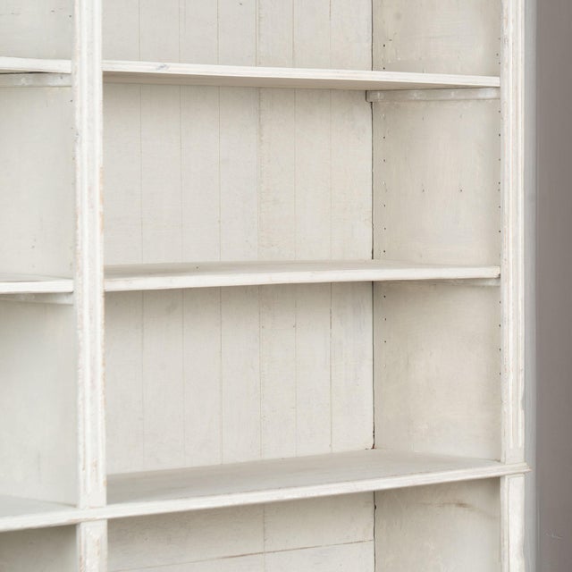 19th Century Large White Danish Bookcase Display Cabinet For Sale - Image 9 of 18