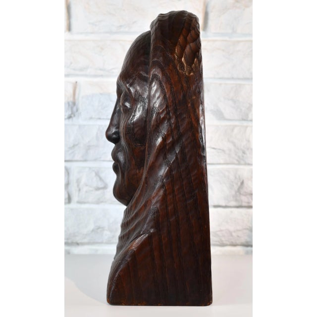 Early 20th Century John Rood Carved Wood Sculpture Signed For Sale In Tampa - Image 6 of 12