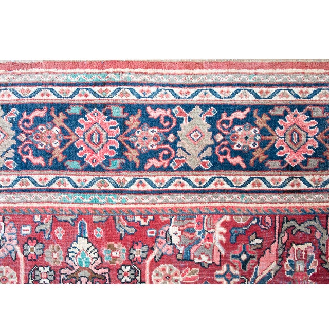 Early 20th Century Persian Mahal Rug For Sale - Image 4 of 14