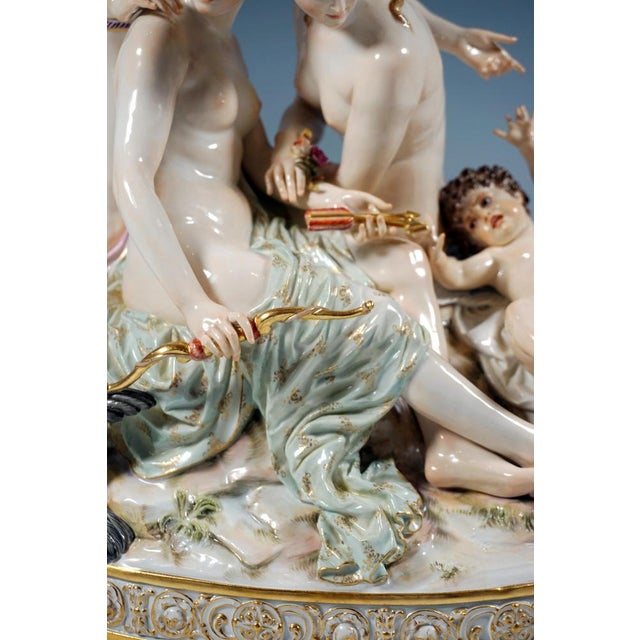 Allegorical Group the Disarming of Cupid by E. Andresen for Meissen, Germany, 1890 For Sale - Image 9 of 15