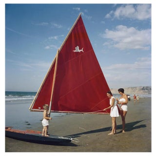 Slim Aarons, Sailboat in San Diego, Estate Stamped Photographic Print, 1960 / 2020s For Sale