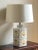 Vintage Lotus Flower Ceramic Table Lamp For Sale - Image 4 of 13