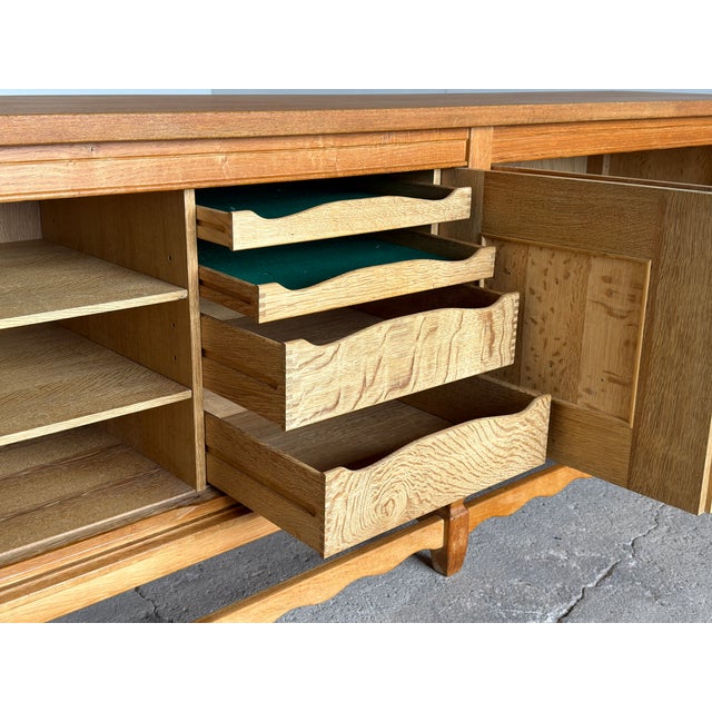 Brutalist Danish Low Sideboard by Henning Kjærnulf for Nyrup Møbelfabrik, 1960s For Sale - Image 6 of 17