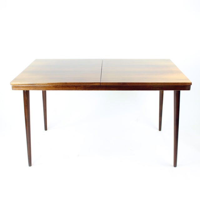 Mid-Century Modern Mid-Century Modern Extendable Walnut Dining Table from Mier, Czechoslovakia, 1960s For Sale - Image 3 of 12