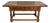 Tuscan 1790s Walnut Refectory Table with Carved Scoop Motifs and Turned Legs For Sale