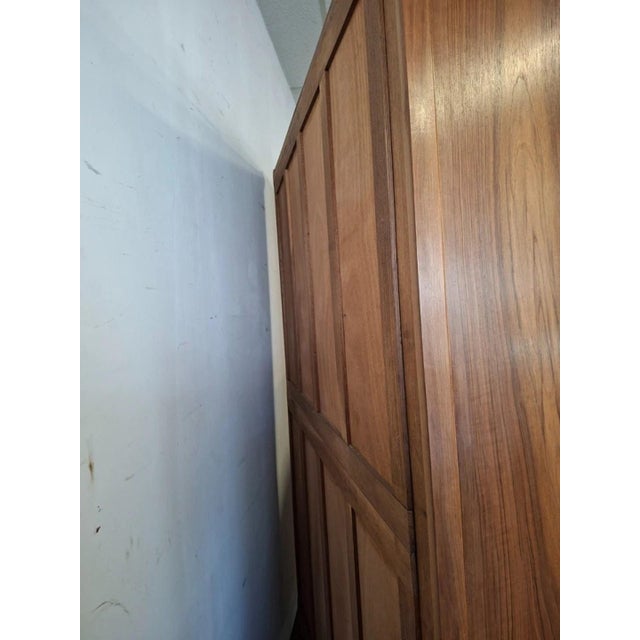 Louis XVI Wardrobe in Walnut Wood For Sale - Image 6 of 9