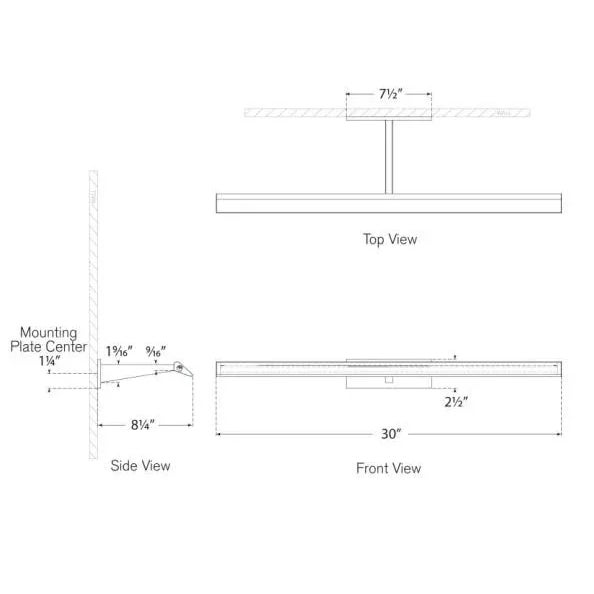Modern Ian K. Fowler for Visual Comfort Signature Petrel 30" Picture Light in Bronze For Sale - Image 3 of 3
