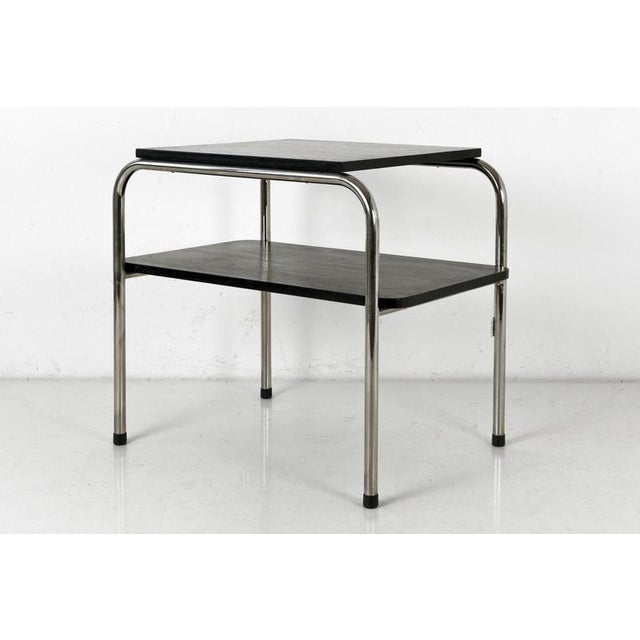 Bauhaus Side Table with Steel Tube by Marcel Breuer, 1930 For Sale - Image 3 of 11