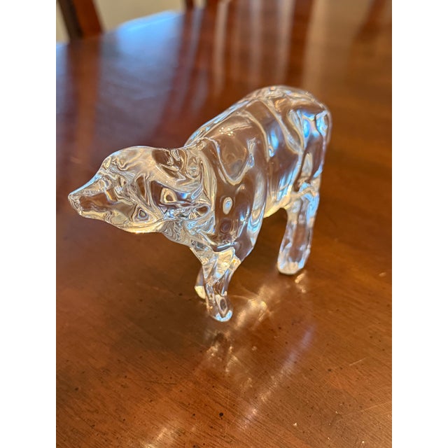 2010s Baccarat Crystal Ox Figurine For Sale - Image 5 of 10