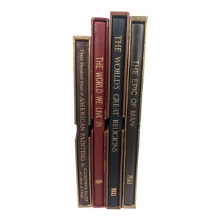 Set of 4 Oversized Mid-Century Life & Time Illustrated Books in Slipcases, 1955–1961 For Sale