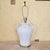 Vintage Paul Hanson Style White Ceramic Urn Table Lamp With Raised Botanical Relief Design For Sale - Image 12 of 18