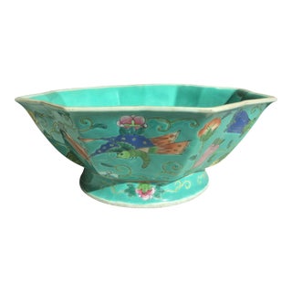 Chinese Bowl With Enamel Decoration For Sale
