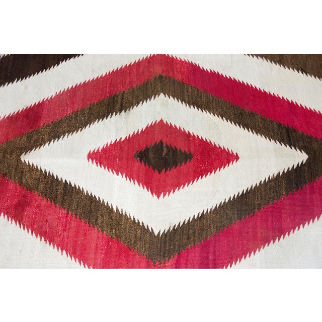 Textile Early 20th Century Native American Navajo Rug For Sale - Image 7 of 15