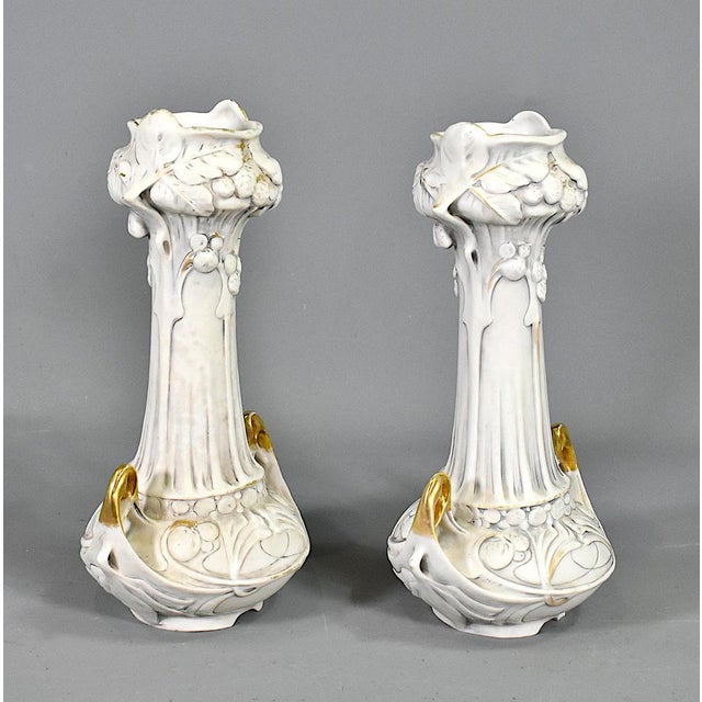 Set of Art Nouveau Vases Royal Dux Bohemia, 1920s For Sale - Image 13 of 14
