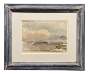Gustave Guétant, Landscape, Watercolor, Framed