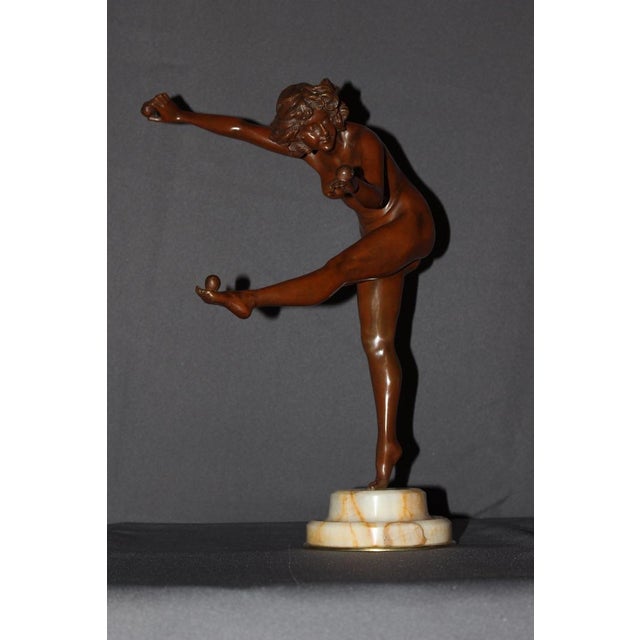 Claire Colinet, Juggling Woman, 1900, Bronze For Sale - Image 4 of 16