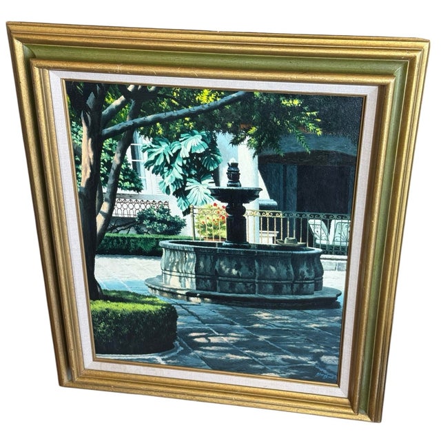 Late 20th Century Original Oil Painting, ‘Siesta’ by Stan Eckman (American, 1913-1998) For Sale - Image 4 of 11