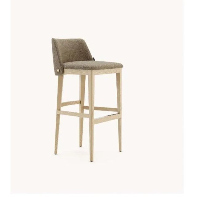 Louise Bar Chair by Domkapa Materials: Fiber, Natural Ash, Steel. Dimensions: W 51 x D 50 x H 98 cm. Also available in...