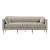 Greta Sofa, Flax Linen For Sale